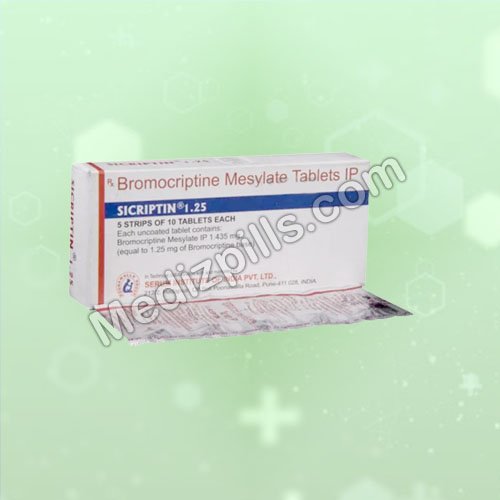 Bromocriptine 1.25 mg (Sicriptin)
